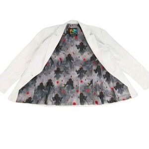 Pennywise Clown White Blazer Red Balloon Embroidery Sz 16